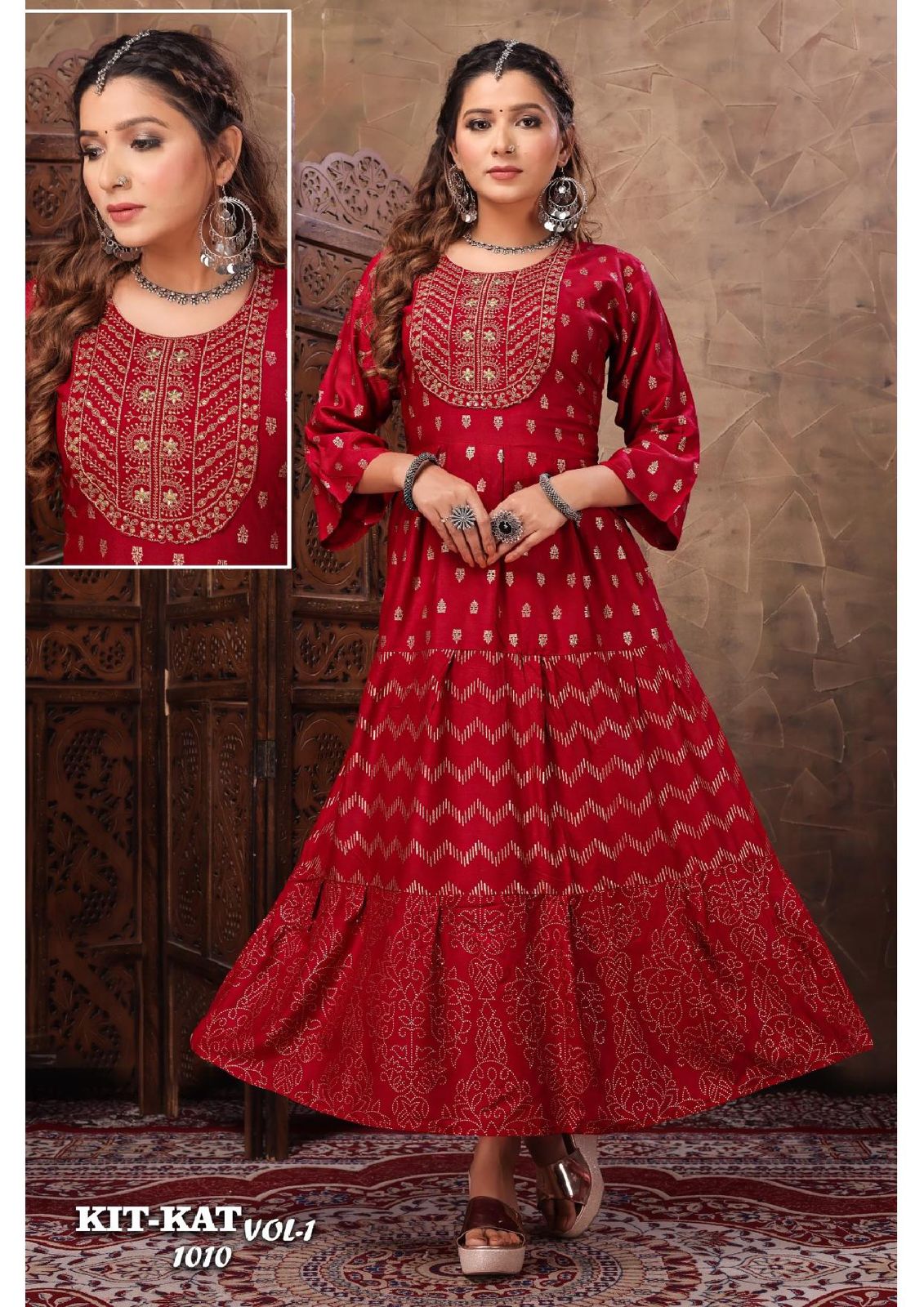 Bq Kit Kat Vol 1001-1010 Anarkali Kurti Catalog